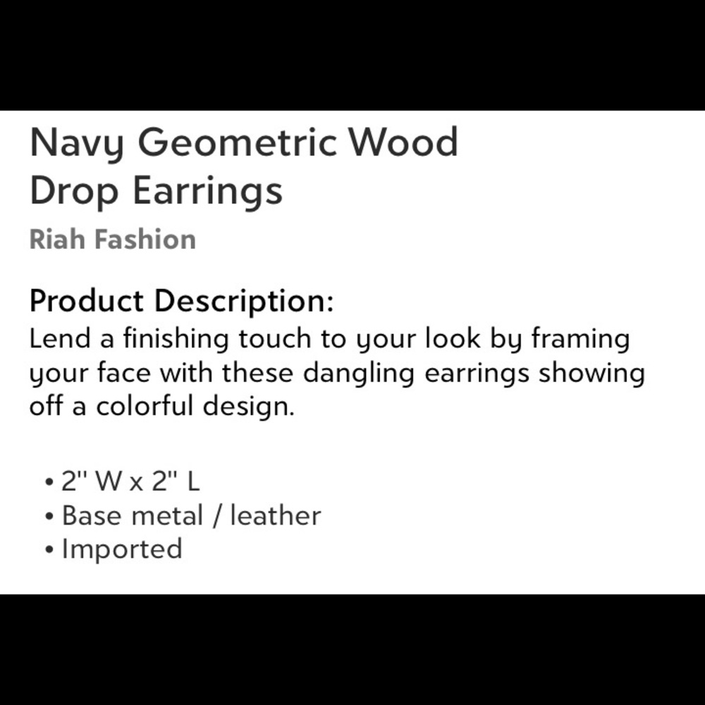Geometric patterned earrings.  Wood.  Bohemian style.  Beautiful - Picture 3 of 3